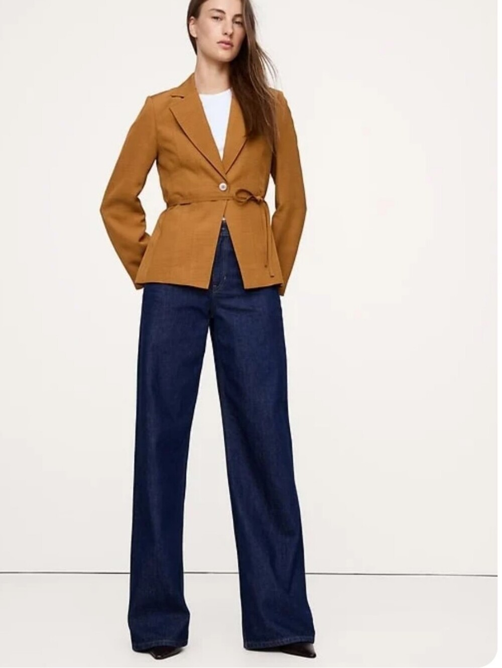 Banana Republic Camel/Tan Tailored Jacket